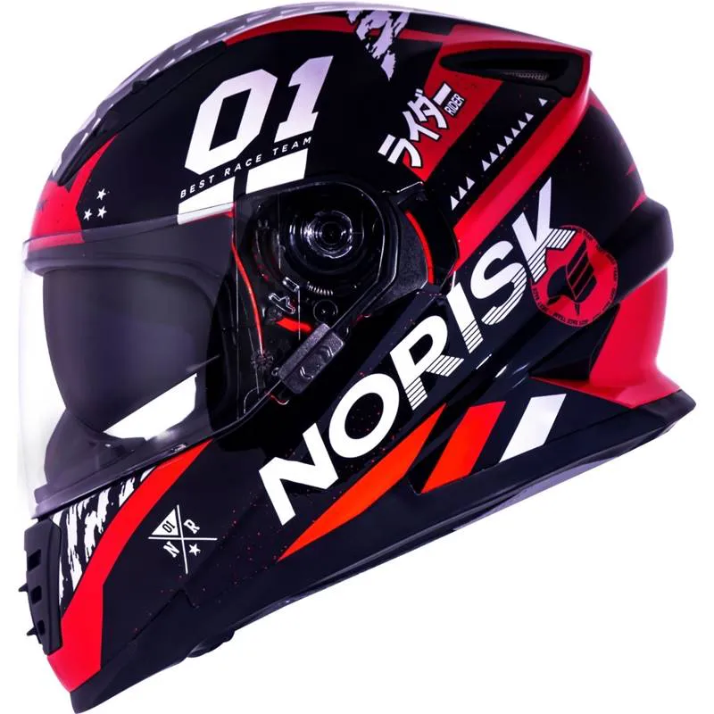 Capacete Norisk FF302 Soul Tokyo Vermelho